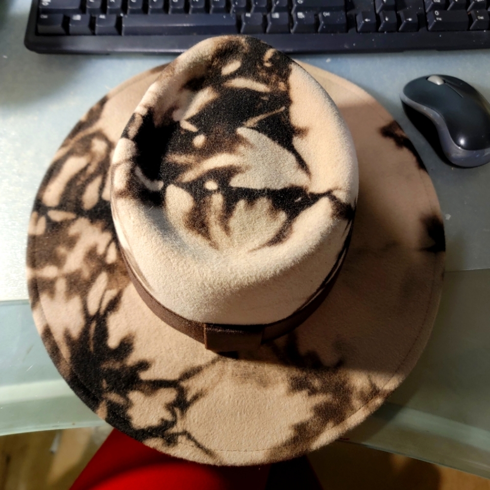 Gigi Burris Rianon Tie-Dye Rabbit Felt Fedora